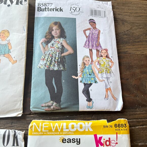Lot of 9 Children’s Sewing Patterns | Simplicity, McCall’s‎ & More | Uncut Misc. - Picture 8 of 9